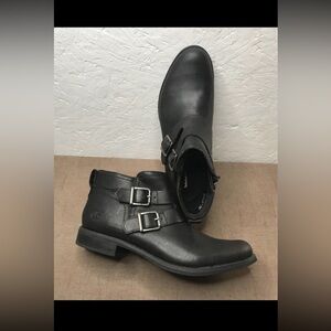 Timberland Savin Hill Women's Ankle Boots Double Buckle Black Leather Size 11